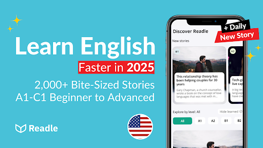 İngilizce öğreniyorum: Readle ekran görüntüsü