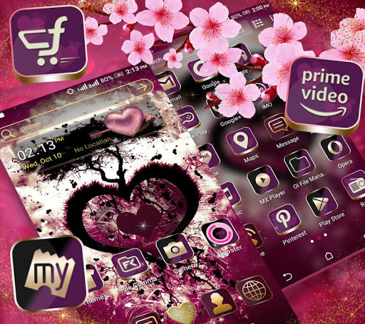 Heart Tree Launcher Theme ekran görüntüsü