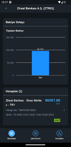 Detay e-Hesap ekran görüntüsü