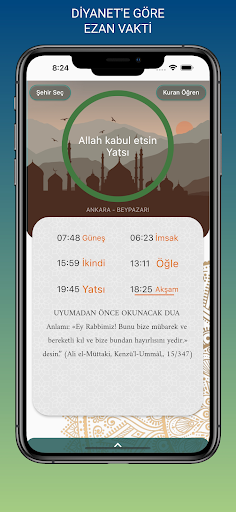 Ezan Vakti Namaz Kuran ekran görüntüsü