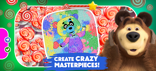 Masha and the Bear: Coloring ekran görüntüsü