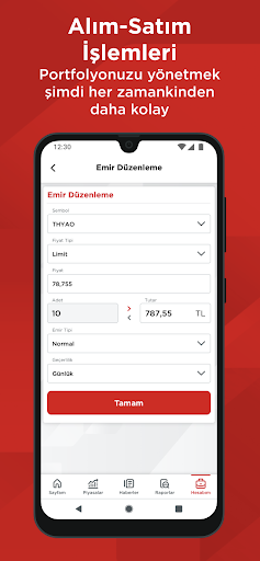 ZBorsa (Ziraat Yatırım Borsa) ekran görüntüsü
