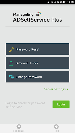 ADSelfService Plus ekran görüntüsü