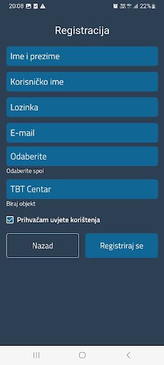 TBT Centar ekran görüntüsü