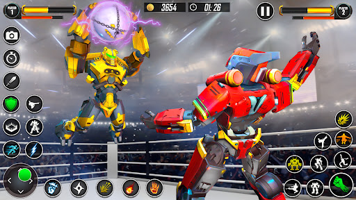 Kung fu karate robot dövüşü ekran görüntüsü