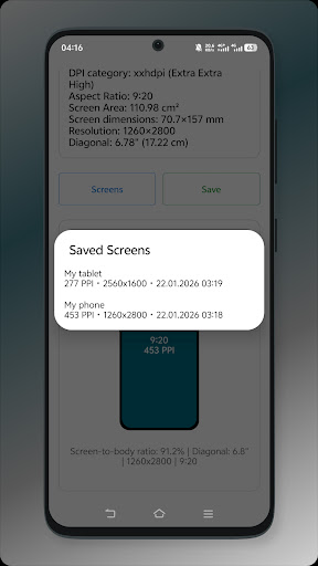 Calculator PPI and DPI ekran görüntüsü