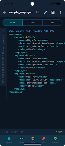 XML Viewer ekran görüntüsü
