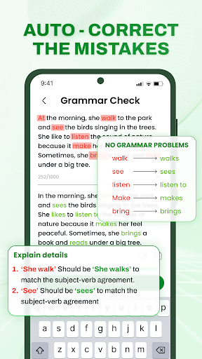 Grammar Check - AI Writing ekran görüntüsü