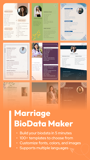 Marriage Bio Data Maker ekran görüntüsü