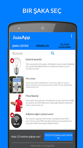 JuasApp - Telefon Şakaları ekran görüntüsü
