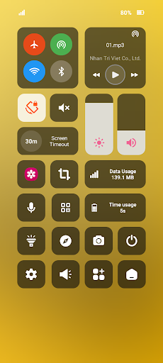 Control Center, Easy Control ekran görüntüsü