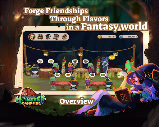 Monster Campfire: Idle Cook ekran görüntüsü