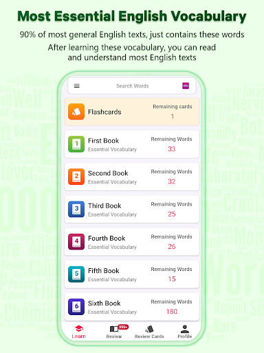 Essential Vocabulary ekran görüntüsü