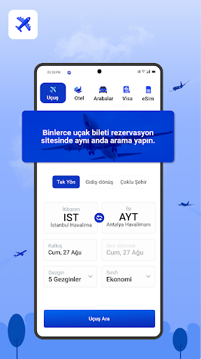 Uçuş Uygulaması - FareFirst ekran görüntüsü