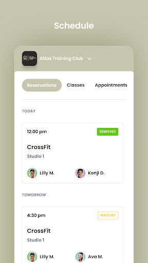 Atlas Training Club ekran görüntüsü