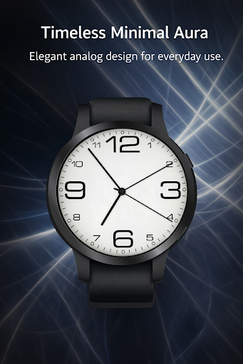 Minimal Analog Watch Face Aura ekran görüntüsü
