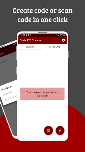 code 128 barcode scanner ekran görüntüsü