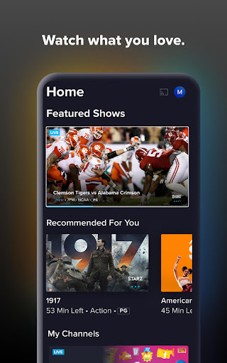 Sling: Live TV + Freestream ekran görüntüsü