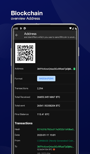 Blockchain Dashboard ekran görüntüsü