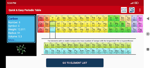 Easy Periodic Table ekran görüntüsü