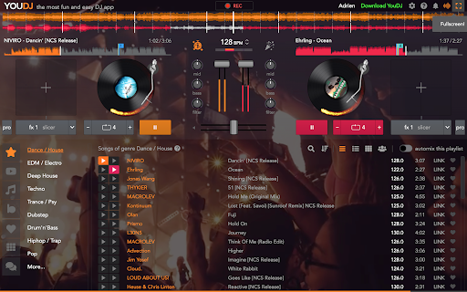 YouDJ Mixer for Chromebook ekran görüntüsü