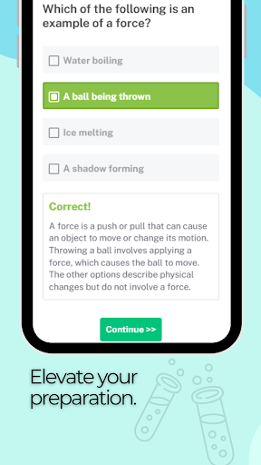 AZSCI Practice Test ekran görüntüsü