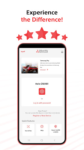Bank Muscat Mobile banking ekran görüntüsü