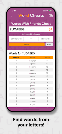 Word Cheats ekran görüntüsü