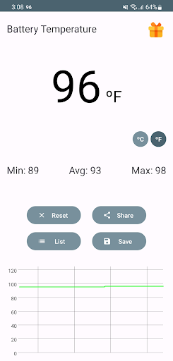 Battery Health Temperature ekran görüntüsü