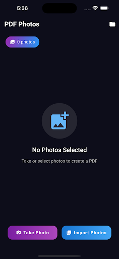 PDF Photos ekran görüntüsü