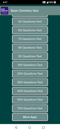 Basic Chemistry Quiz ekran görüntüsü
