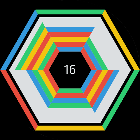 Hextris Wearable ekran görüntüsü