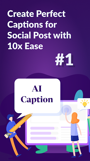 AI Caption Generator, Writer ekran görüntüsü