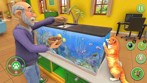 Kitty Vs Grandpa Cat Simulator ekran görüntüsü