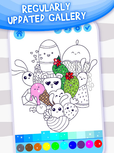 Doodle Coloring: Simple&Fancy ekran görüntüsü