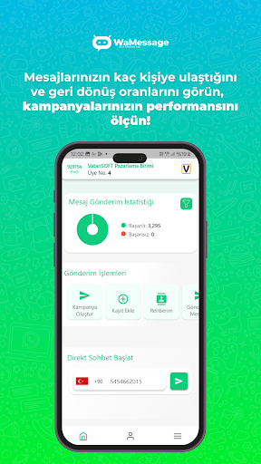 WaMessage Bulk WP Toplu Mesaj ekran görüntüsü