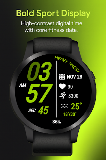 Sport Digital Edge WatchFace ekran görüntüsü
