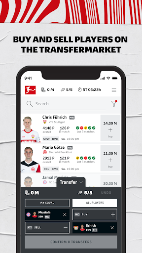 Bundesliga Fantasy Manager ekran görüntüsü