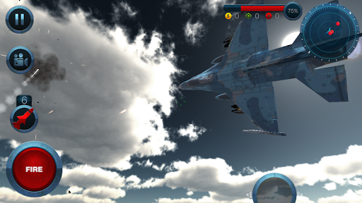 Jet Plane Fighter City 3D ekran görüntüsü