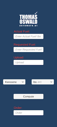 Aviation Fuel Calculator ekran görüntüsü