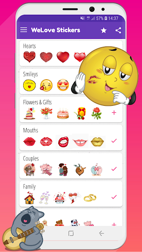 WeLove stickers (WASticker) ekran görüntüsü