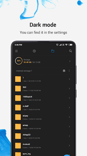 Xiaomi Dosya Yöneticisi ekran görüntüsü