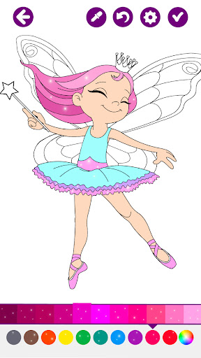 Fairies Coloring Book for Kids ekran görüntüsü
