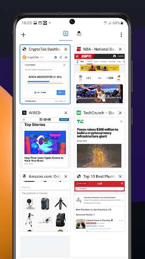 CryptoTab Browser Lite ekran görüntüsü