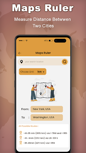 Maps Ruler ekran görüntüsü