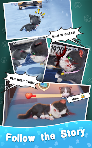 Kitten Match 3D ekran görüntüsü