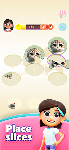 Mia's Slices: Art Puzzle Game ekran görüntüsü