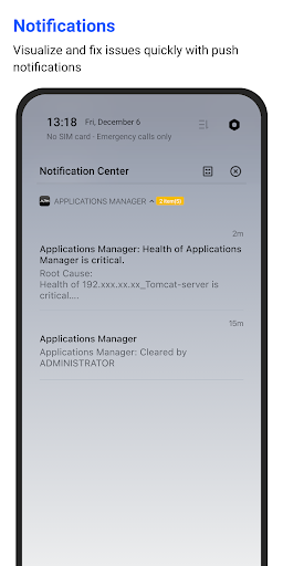 Applications Manager ekran görüntüsü
