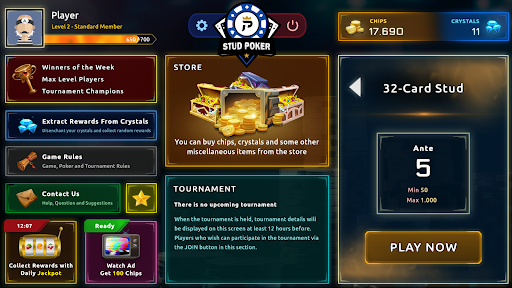 Stud Poker Online ekran görüntüsü