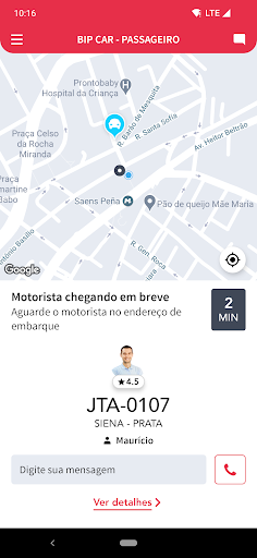 Bip Car  - Passageiro ekran görüntüsü